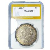 1892-O Morgan Silver Dollar PGA AU58
