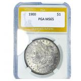 1900 Morgan Silver Dollar PGA MS65