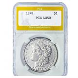 1878 Morgan Silver Dollar PGA AU50