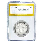 1920 Standing Liberty Quarter PGA MS63 FH