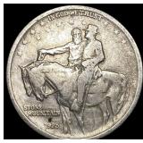 1925 Silver Stone Mountain Half Dollar LIGHTLY CIR
