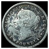 1882H Newfoundland Silver 5 Cents