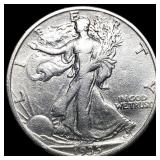 1935-S Silver Half Dollar Walking Liberty NEARLY U