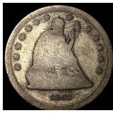 1862 Seated Liberty Quarter NICELY CIRCULATED