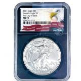 2021 Silver Eagle NGC MS70 T-1