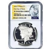 2023-S Silver Peace Dollar NGC PF70 Ultra Cameo