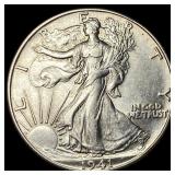 1941-D Silver Walking Liberty Half Dollar UNCIRCUL