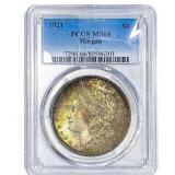 1921 Morgan Silver Dollar PCGS MS64