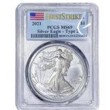 2021 Silver Eagle PCGS MS69