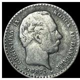 1875 Demark Silver 10 Ore