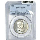 1950 Franklin Half Dollar PCGS PR64