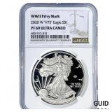 2020-W Silver Eagle NGC PF69 Ultra Cameo
