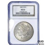 1882-S Morgan Silver Dollar NGC MS63