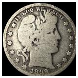 1899-O Silver Barber Half Dollar NICELY CIRCULATED