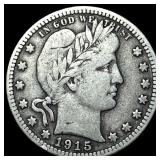 1915 Barber Silver Quarter LIGHTLY CIRCULATED