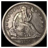 1839 Seated Liberty Dime NEARLY UNCIRCULATED