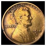 1914-D Lincoln Wheat Cent LIGHTLY CIRCULATED