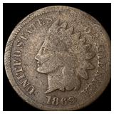 1869 Indian Head Cent NICELY CIRCULATED