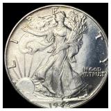 1942 Silver Walking Liberty Half Dollar UNCIRCULAT