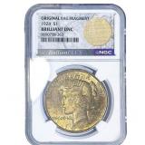 1924 Silver Peace Dollar NGC BU