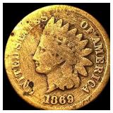 1869 Indian Head Cent NICELY CIRCULATED
