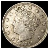 1911 Liberty Head Nickel NEARLY UNCIRCULATED