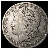 1893-CC Silver Morgan Dollar LIGHTLY CIRCULATED