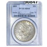 1899 Morgan Silver Dollar PCGS MS64