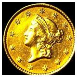 1853 Gold $1 Liberty Head HIGH GRADE