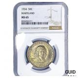 1934 Maryland Half Dollar NGC MS65