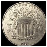 1868 Shield Nickel CLOSELY UNCIRCULATED