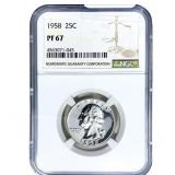 1928 Washington Silver Quarter NGC PF67