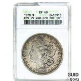 1878 REV 79 Morgan Silver Dollar ANACS EF40
