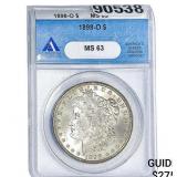 1898-O Morgan Silver Dollar ANACS MS63