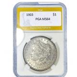 1903 Morgan Silver Dollar PGA MS64