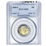 1944-S Mercury Silver Dime PCGS MS66