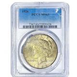 1926 Silver Peace Dollar PCGS MS63