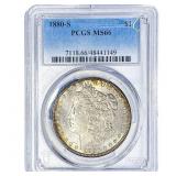 1880-S Morgan Silver Dollar PCGS MS66