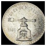 1980 Mexico Silver 1 Onza (Casa de Moneda) NEARLY