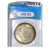 1878-CC Morgan Silver Dollar ANACS MS63