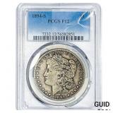 1894-S Morgan Silver Dollar PCGS F12