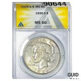 1926-S Silver Peace Dollar ANACS MS60