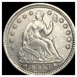 1853 Arrows Seated Liberty Half Dime CLOSELY UNCIR