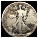 1921-S Silver Walking Liberty Half Dollar NICELY C