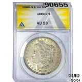 1880-O Morgan Silver Dollar ANACS AU53