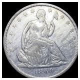 1860 Seated Liberty Half Dollar ABOUT UNCIRCULATED