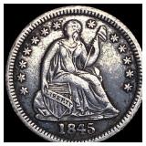 1845 Seated Liberty Half Dime NEARLY UNCIRCULATED