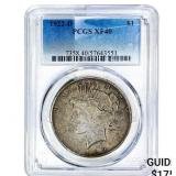 1922-D Silver Peace Dollar PCGS XF40