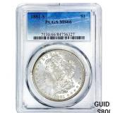 1881-S Morgan Silver Dollar PCGS MS66