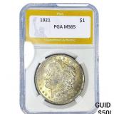 1921 Morgan Silver Dollar PGA MS65
